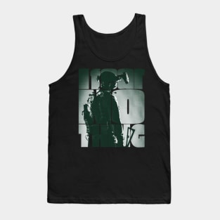 I Fear Nothing Modern Soldier Tank Top